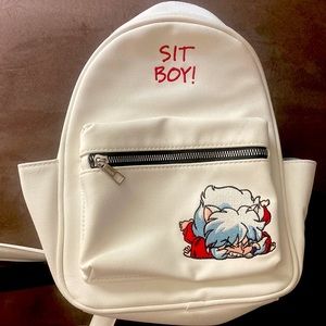 Inuyasha sm/med faux leather backpack